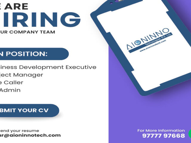 Kickstart Your Career with AIONINNO Technologies – Join Our Team Today!