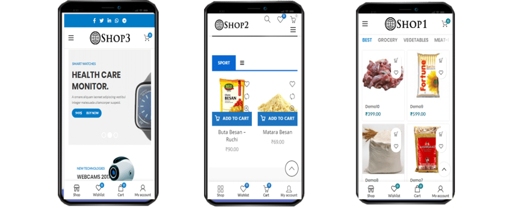 Responsive eCommerce application